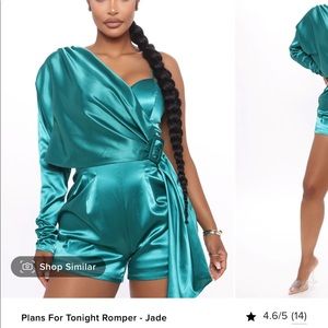 Plans For Tonight Romper- Jade